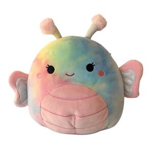 Squishmallows 8" Wren the Butterfly‎ Rainbow Tie Dye Plush Stuffed Animal Toy